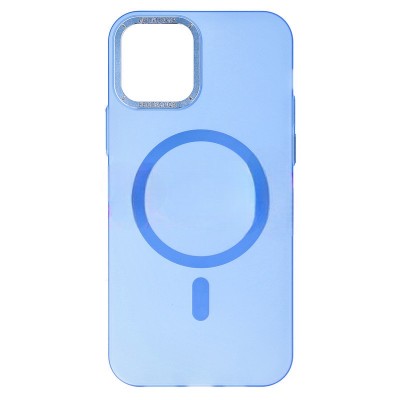 Husa iPhone 15 Plus, MetalRing Magsafe, Albastru